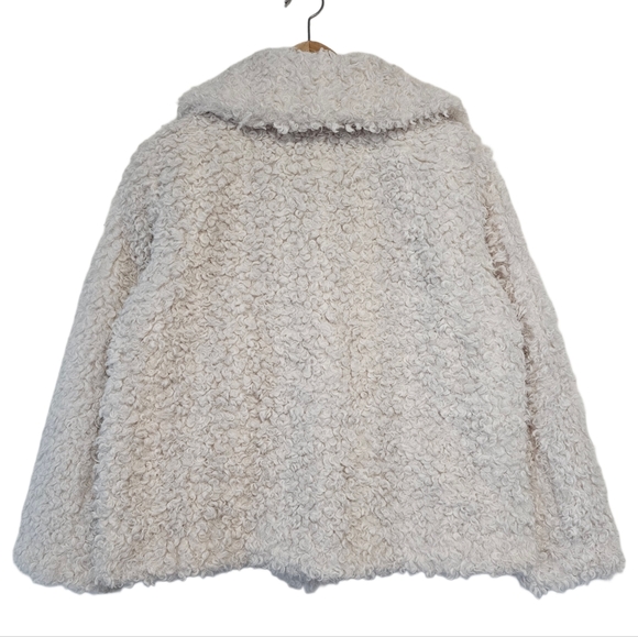 NWT Michael Kors Faux Fur Coat – White / Bone - Size L - Picture 6 of 9